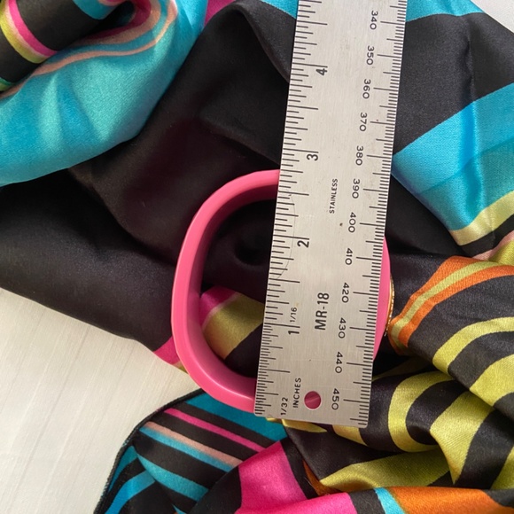 VTG J. Rivers signature cuff/bracelet/watch, pink - Picture 4 of 9